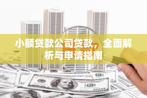 红岗小额贷款公司贷款，全面解析与申请指南