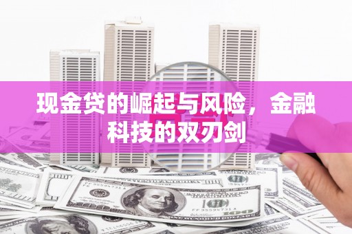 红岗现金贷的崛起与风险，金融科技的双刃剑