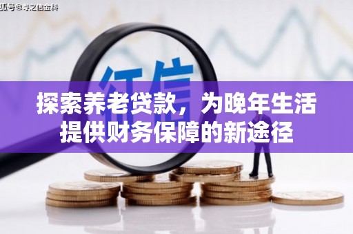 红岗探索养老贷款，为晚年生活提供财务保障的新途径