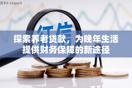 红岗探索养老贷款，为晚年生活提供财务保障的新途径