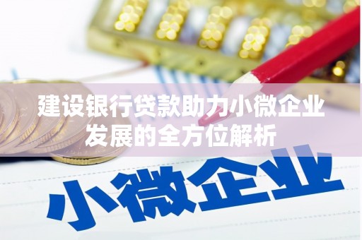 红岗建设银行贷款助力小微企业发展的全方位解析