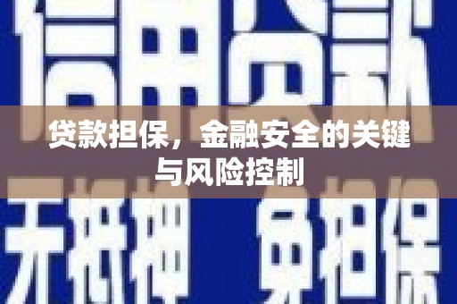 红岗贷款担保，金融安全的关键与风险控制
