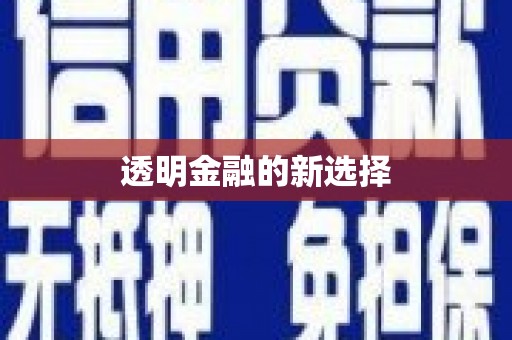 红岗透明金融的新选择
